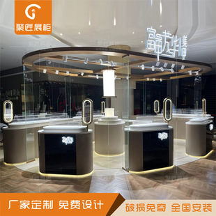 Custom Design of Mall Handmade Nail Art Display Stand with Multiple Points of Beauty Nail Art Paint Island Display Cabinet Rack Manufacturer