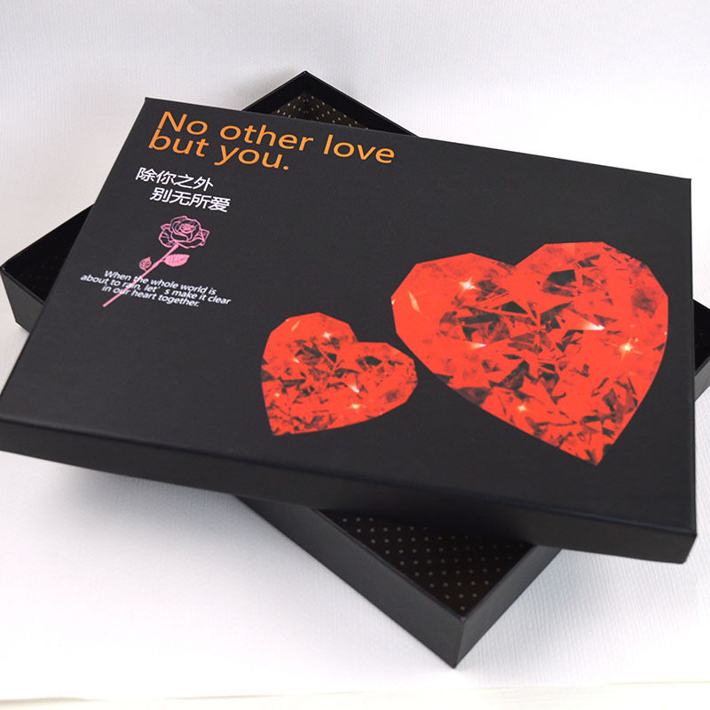 厂家供应吸塑巧克力礼盒情人节礼物时尚糖果礼品包装盒礼品盒烫金