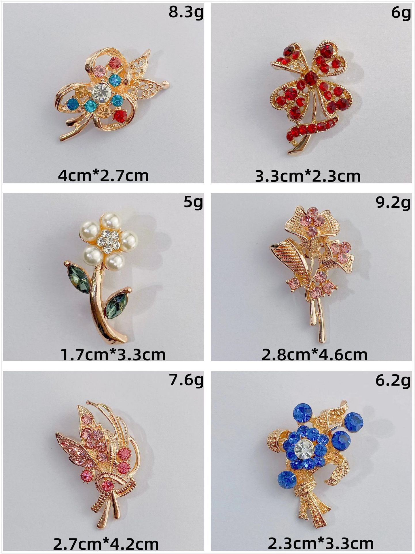 Glam Geometric Alloy Inlay Artificial Pearls Rhinestones Women's Brooches display picture 4