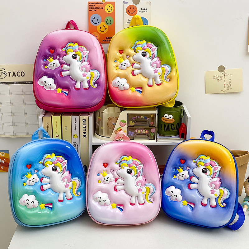 Mochila infantil de primer grado mochila de jardín de infantes de gran capacidad mochila infantil de cartoon 3D mochila tridimensional