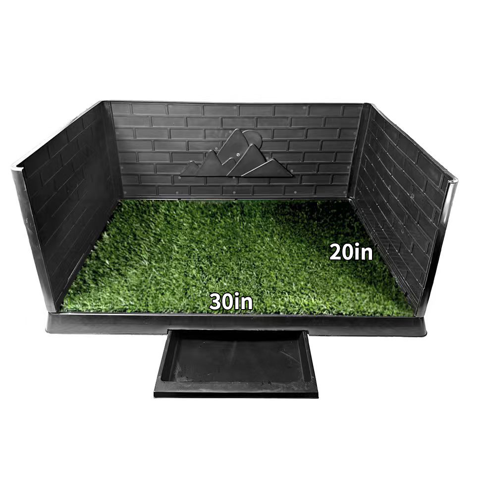 新しい模擬芝生犬トイレ三面囲い犬トイレ偽芝生トイレ尿パッド三面囲い犬トイレ