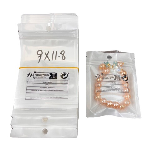 Xiyin shein pearlescent bone bag plastic jacket ziplock bag TEMU anti-suffocation label environmental protection logo packaging bag