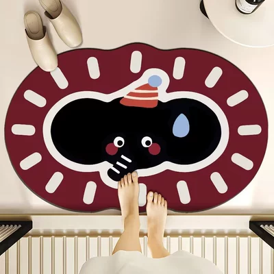 Diatom Mud Mat Dirty and, Avtomobil döşəmə paspasları - sweat-baby-elephant-4060cm-diatom-mud