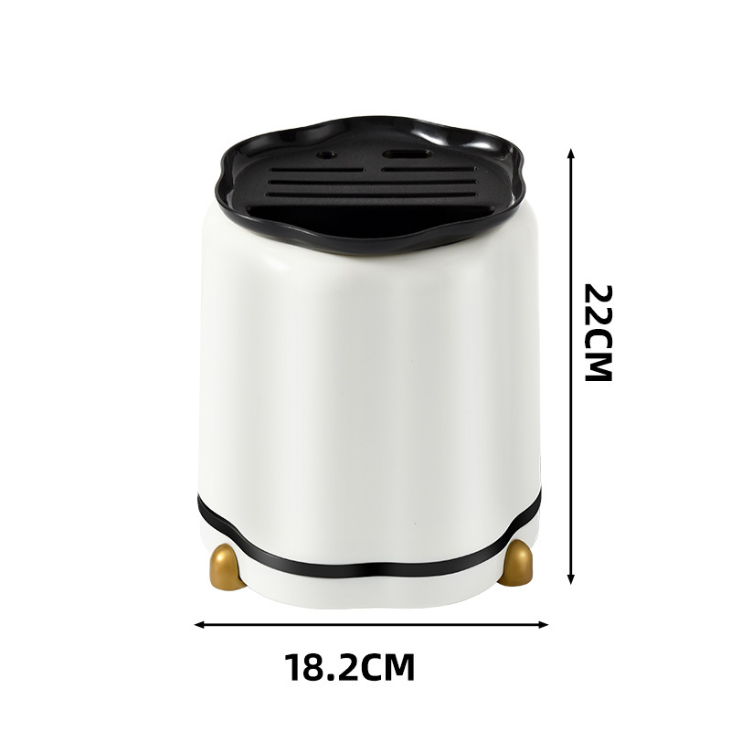 Zuicheng fábrica pétalo cuchillo titular giratorio cuchillo titular palillos cuchara de almacenamiento en rack cuchillo de cocina titular integrado