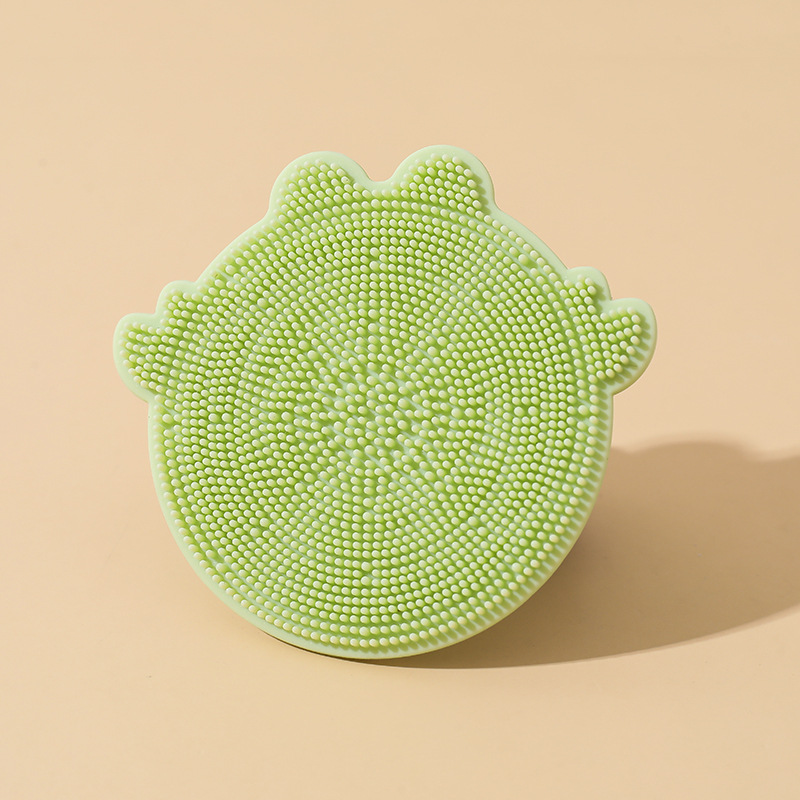 Los fabricantes suministran cepillo de champú de silicona para bebés lindo de dibujos animados cepillo de limpieza de baño de baño cepillo de lavado de silicona