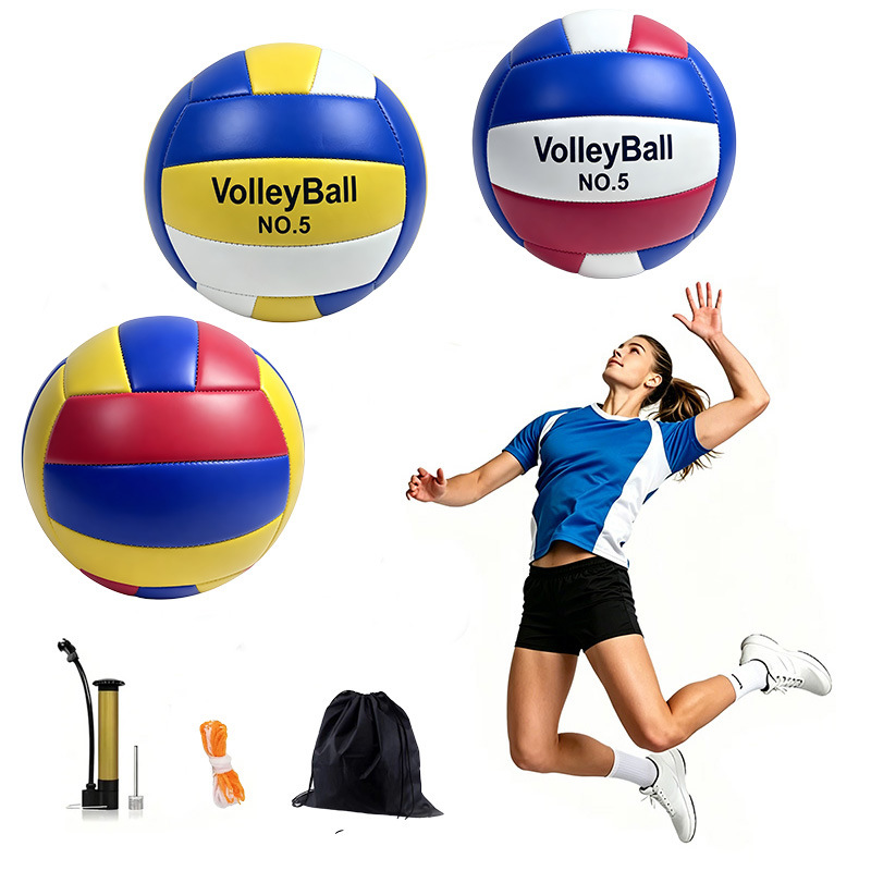 5号排球中考体育防滑排球加厚PVC机缝排球Volleyball运动户外跨境