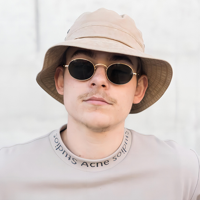13g Weight Full Frame Glasses Structure Sunglasses Classification PC, UV400 Protection Lens Material Oval Frame Glasses Style Outdoor, Travel Occasion Solid Color Pattern Unisex Gender Streetwear Style Streetwear Solid Color PC UV400 Protection Oval Frame Full Frame Men's Sunglasses 3
