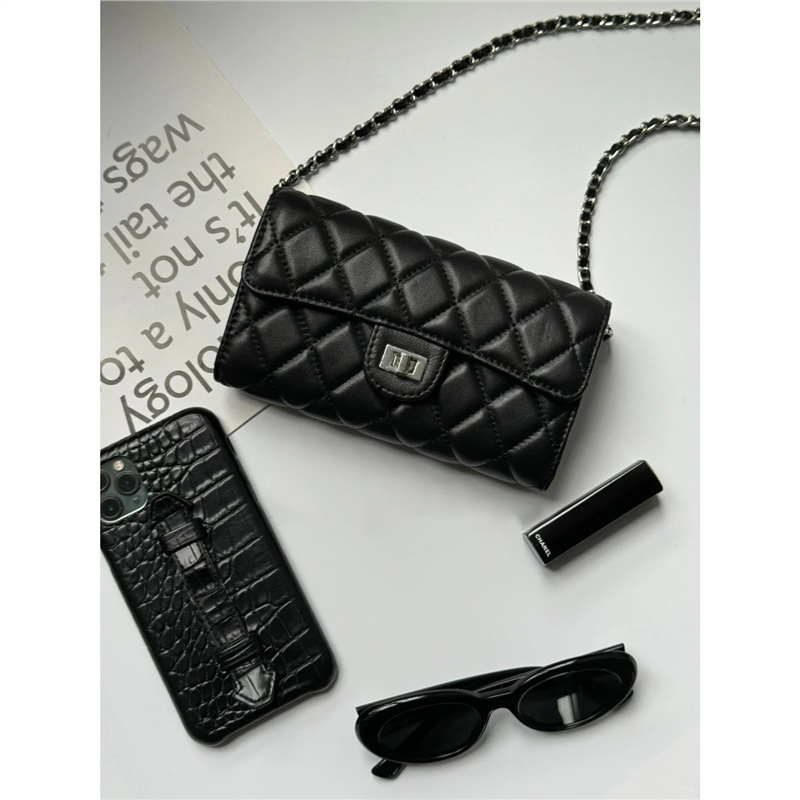 Tweed Style Coin Purse, Versatile Small Square Bag, High-End Black Bag, Single Shoulder Crossbody Quilted Chain Bag, Factory Women's Bag Tweed Style Coin Purse, Versatile Small Square Bag, High-End Black Bag, Single Shoulder Crossbody Quilted Chain Bag, Factory Women's Bag