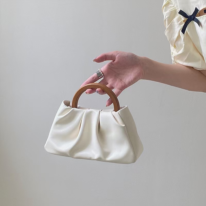 Schicke und elegante Damen-Handtasche im koreanischen Designerstil mit plissiertem Wolkenmuster – trendige Mini-Umhängetasche für Damen_voghion.com