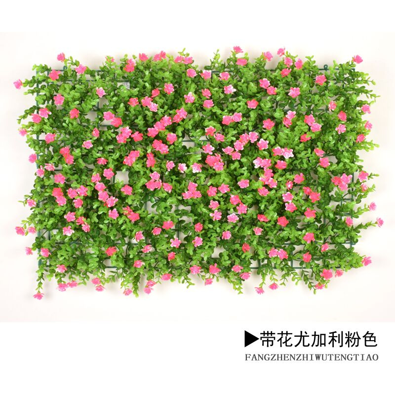 Simulación de pared de plantas falso césped verde decoración de pared de fondo flores falsas paisajismo césped verde simulación de pared verde