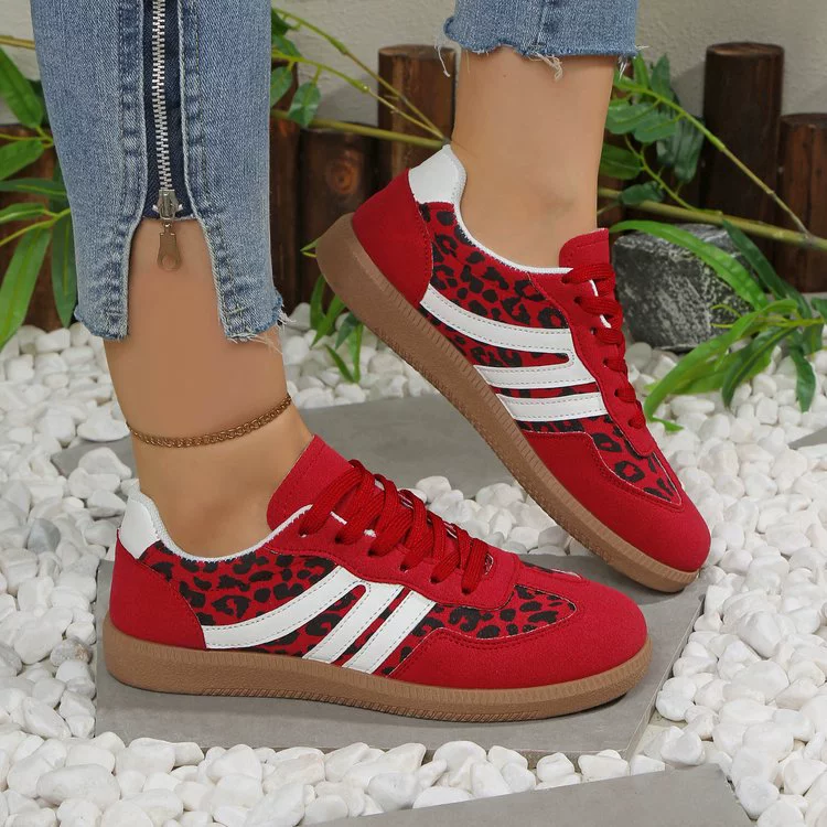 Женские кроссовки больших размеров для тренировок, спортивная обувь 2025, новые европейские и американские ретро-цветовые сочетания, плоские туфли для женщин оптом