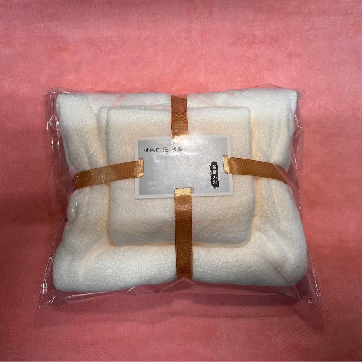 thickening towel solid color son and mother suit towels gift soft absorbent household towels wholesale weft knitting rolling dyeing