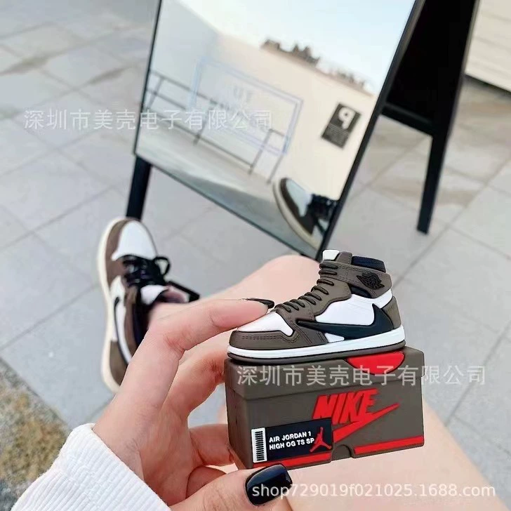 Защитный чехол MK для AirPods Bluetooth наушников, фиолетовый мультяшный дизайн