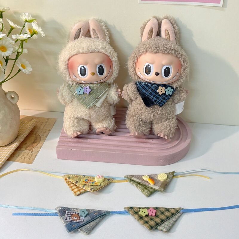 新品17cmlabubu三角巾拉布布娃衣复古围兜可爱玩偶配饰厂家直销|undefined