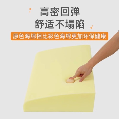 Custom-made cotton linen sofa cushion 1+2+3 wooden modern Chinese high-density hard sponge sofa waist support cushion backrest pad