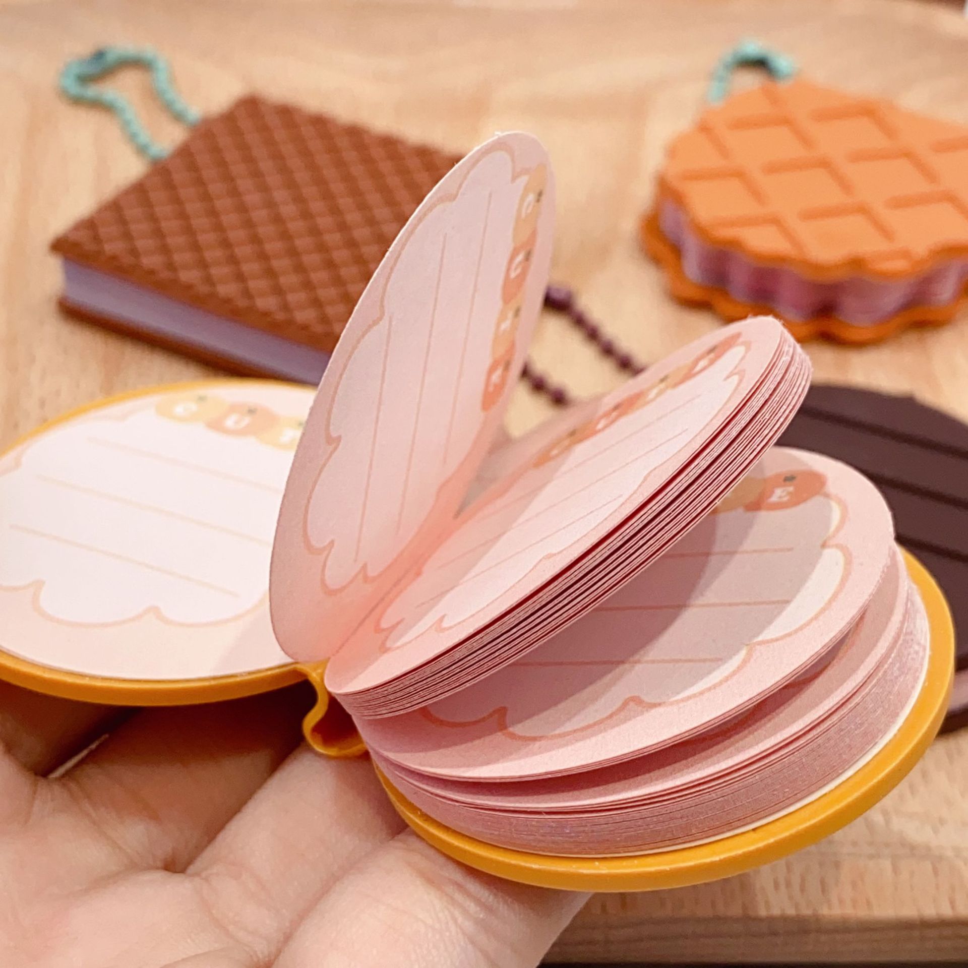 376g Weight Sticky Note Stationery Type 24 Pieces Per Pack Quantity Learning Occasion Bite a Cookie Pattern Cute Style 24 Pieces Per Pack Bite A Cookie Learning Cute Sticky Note 17