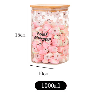 100 * 150 (1000ml con cubierta de bambú) flores de cerezo