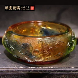 琉璃工艺品;水晶工艺品;镇宅摆件