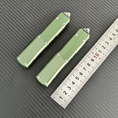 跨境热销微技术UT90航空铝合金绿色柄 CNC刀鞘EDC户外配件刀柄