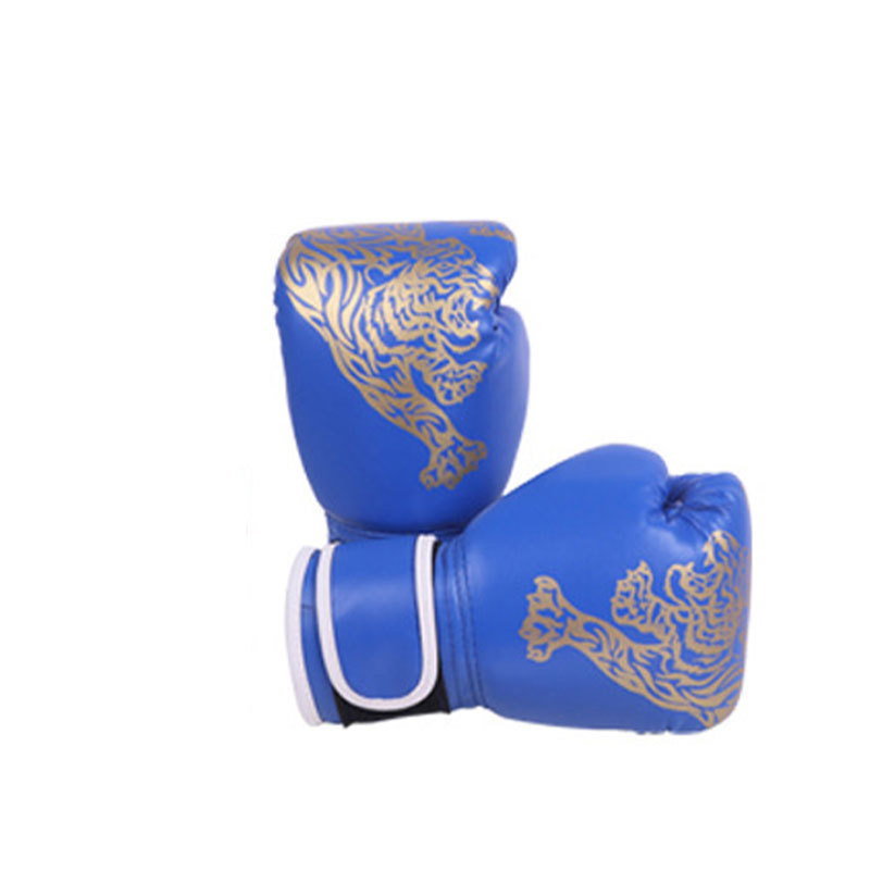 성인 블루 타이거 프린트