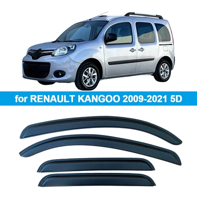 Suitable for Renault Kangoo 5-Door 2009-2021 Rain Shield Side Window Deflector Rain Eyebrow (Rain shield) - for-renault-kangoo-5-door-2009-20214pcs