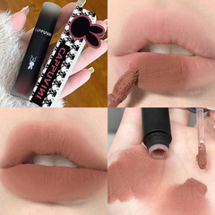 Cappuvini Reverse Macaron Lip Mud, Matte Fog Velvet Whitening Lip Color Student Budget-Friendly Lipstick