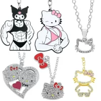 Helyin heiiokitty Hello Kitty колье брелок мультфильм милая девушка KTcat подвеска с дрель цепочка ключицы