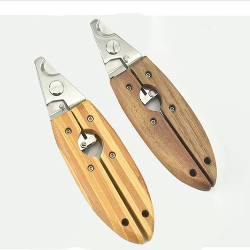 Pet Nail Scissors Wooden Handle Pet Nail Clipper Dog Cat Nail Clippers Stainless Steel Cleaning Beauty Tools Wholesale