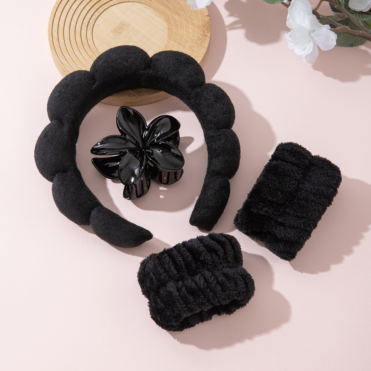 Nube transfronteriza cabello abrazadera de agarre conjunto de huevos multicolores flores de agarre abrazadera de gran tamaño correa de muñeca impermeable al por mayor