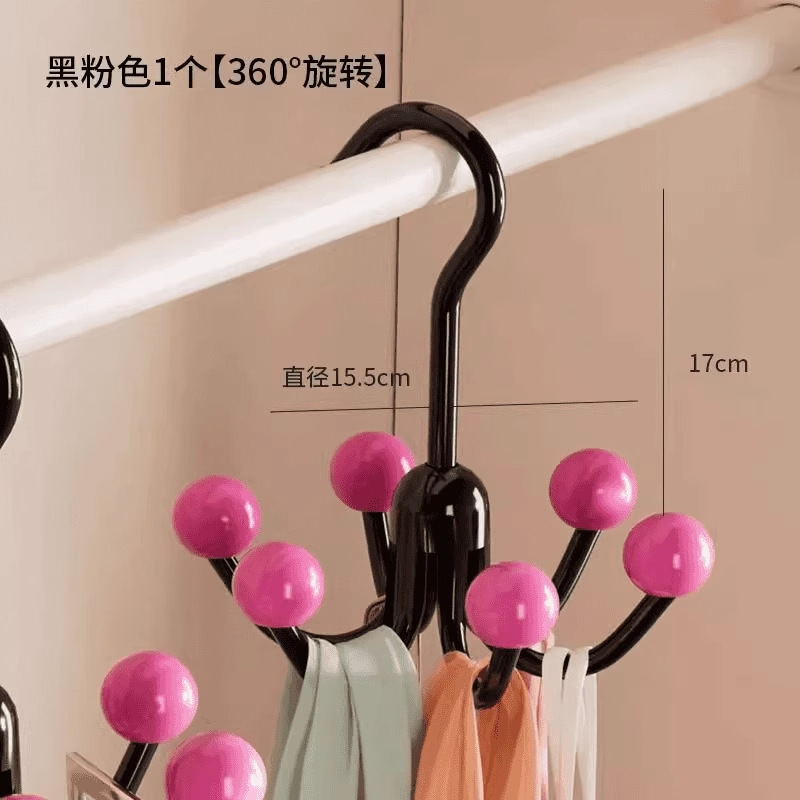 多巴胺六爪挂钩家用挂包架包包吊带衣帽内衣挂钩宿舍衣柜收纳挂架|undefined