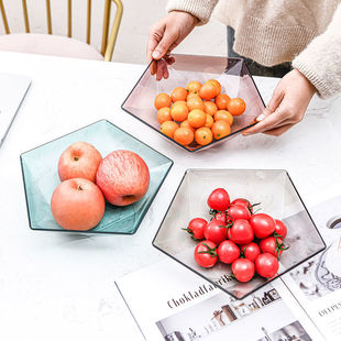 New Year's Day Fruit Plate Living Room Coffee Table Internet Celebrity Fruit Plate Fruit Basin Candy Plate Fashion Home Food Plate Cross-border Factory