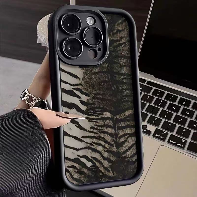 Nuevo estampado de leopardo para iphone16pro funda para teléfono móvil Apple 15 anti-caída 14 Europa y América 13promax nuevo 12x