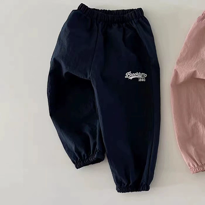 Brand autumn solid trousers for leisure for men and women girl's, Korean style, children's clothing
