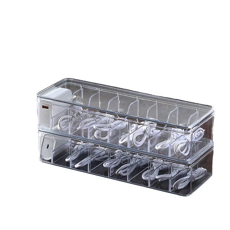 Caja de cable de almacenamiento a prueba de polvo caja de almacenamiento de cable de datos caja de almacenamiento de cable de carga de teléfono móvil