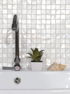 Fritillary Shell Pearl Mosaic Tiles Handmade Bathroom Bathroom Kitchen Background Restaurant Bar Wall Tiles