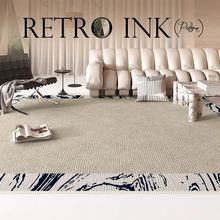 法式客厅地毯卧室水墨东方沙发茶几毯现代时尚床边毯书房高级地垫
