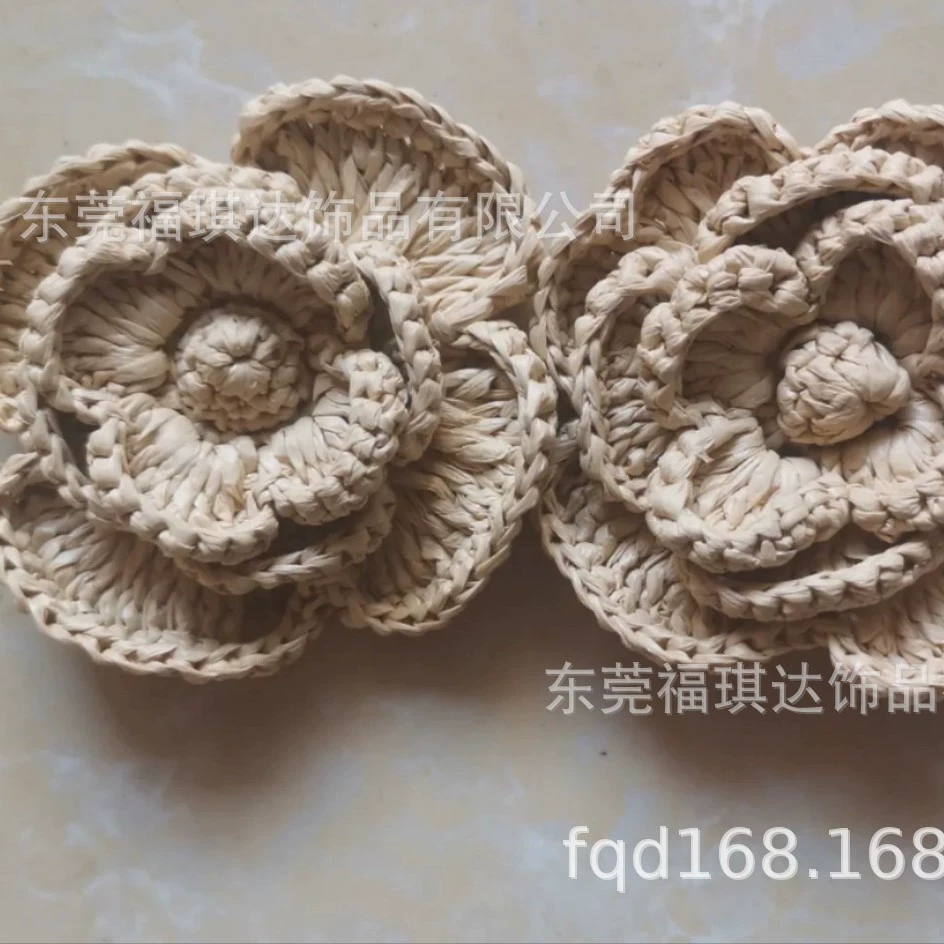 Ручной крючок цветок Ручной цветок цветок Ручной крючок цветок PP трава цветы туфли корсак