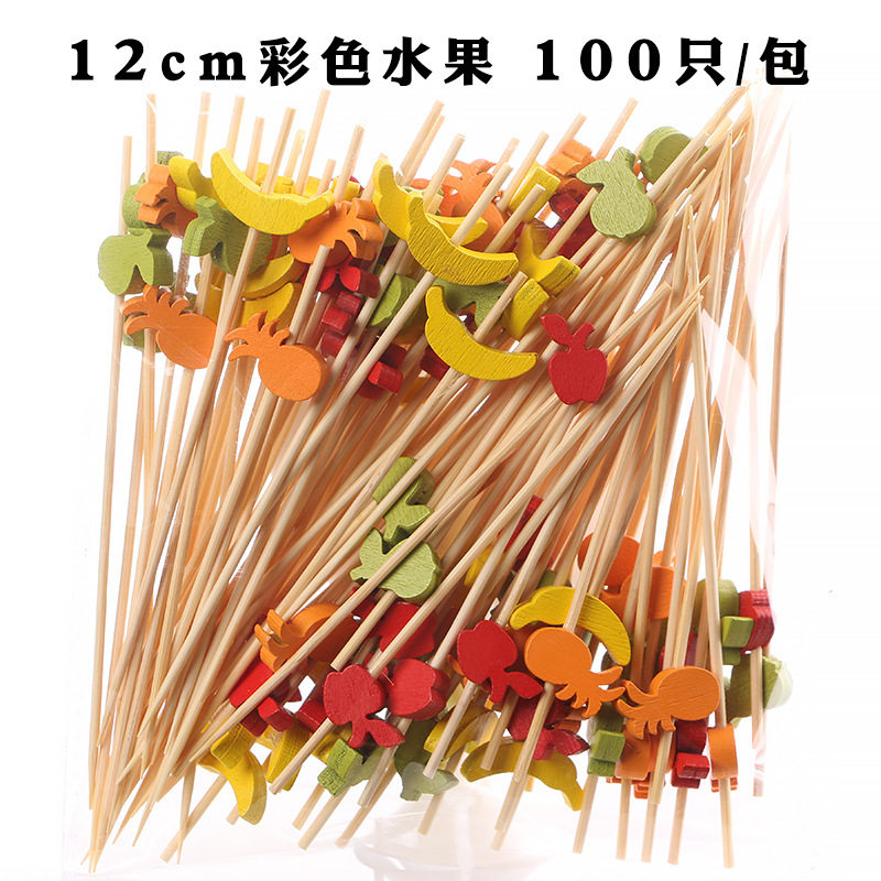 Fruit stick desechable flor stick