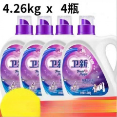洗濯液4.26kg * 4本ラベンダー保護色全箱家庭の経済性は持続的な香りを除いている