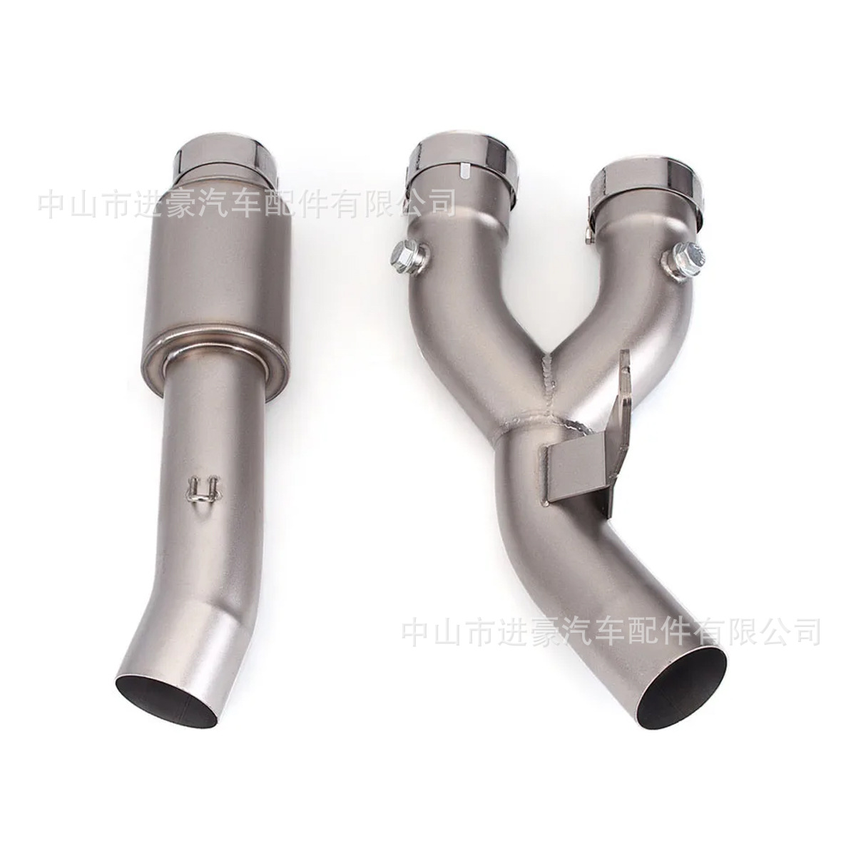 Motorcycle Modified Yamaha R1 Mid-Section 15-21/Separate Type - with Back Pressure Drum, Stainless Steel, Factory Direct Sale