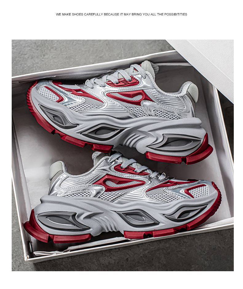 2025 Men's Summer Casual New Youth Sports Style Thick-Soled Dad Shoes Unique Niche Breathable Height Increasing_vogvips.com
