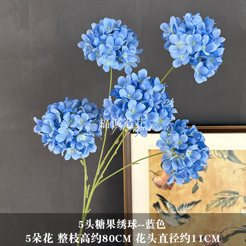 파란색