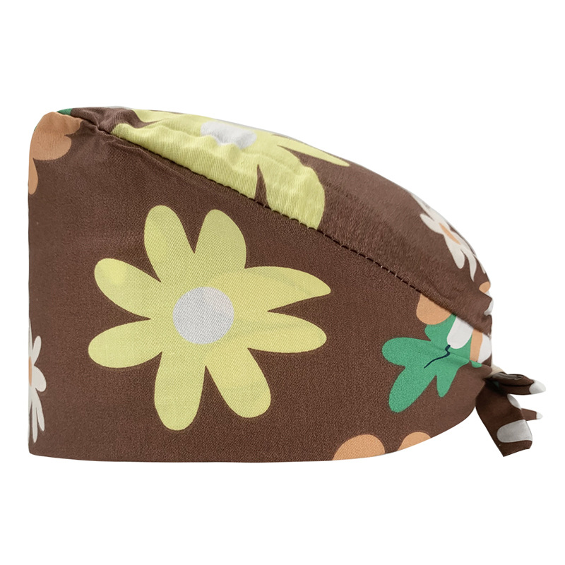 Nuevo Gorro de Enfermera para UCI con Lindos Estampados, Algodón Puro, Gorro de Cocina, Odontología, Belleza y Medicina, Unisex, en Existencia.