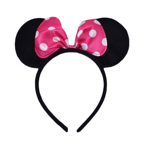 Minnie Bow Headband Performance Costume Mickey Headband Mickey Mouse Headband Children's Day Props Girl Hair Accessory Batch