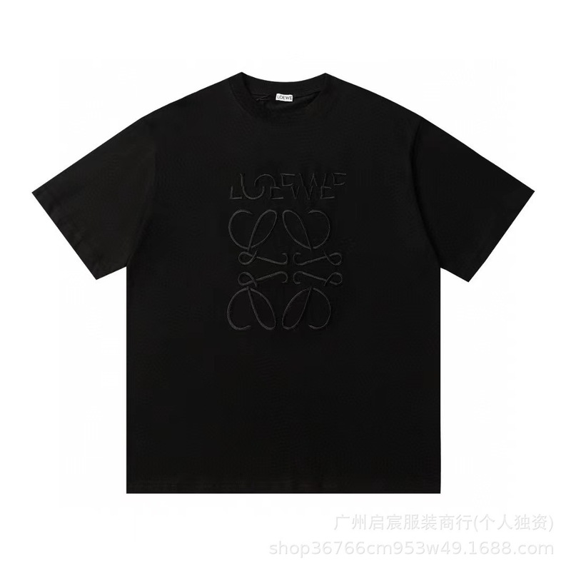 クロスボーダー 25ss Luojia 高品質刺繍ロゴルーズコットン半袖メンズとレディースカジュアルファッション多用途 T シャツ|undefined