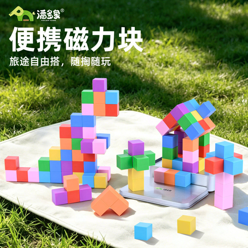 Manufacturer Wholesale Pandoxiang Magnetic Blocks Portable Mini Travel Set Magnetic Building Blocks Children's Educational Toys Assembly Manufacturer Wholesale Pandoxiang Magnetic Blocks Portable Mini Travel Set Magnetic Building Blocks Children's Educational Toys Assembly