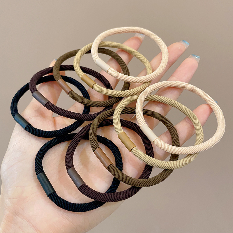 Cuerda para el cabello de dibujos animados, alta elasticidad y durabilidad, banda elástica para atar la cabeza, bola para mujer, lazo para el cabello, cuerda para la cabeza, nueva funda de cuero, accesorios para el cabello, todo fósforo