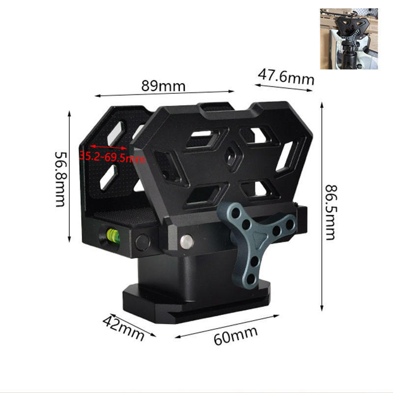 Manufacturer wholesale outdoor hunting and shooting tripod mounting adapter compatible with 3/ 8inch thread