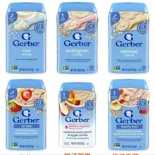 批发美国进口 Gerber嘉宝米粉米糊婴儿幼儿辅食227g婴儿米糊