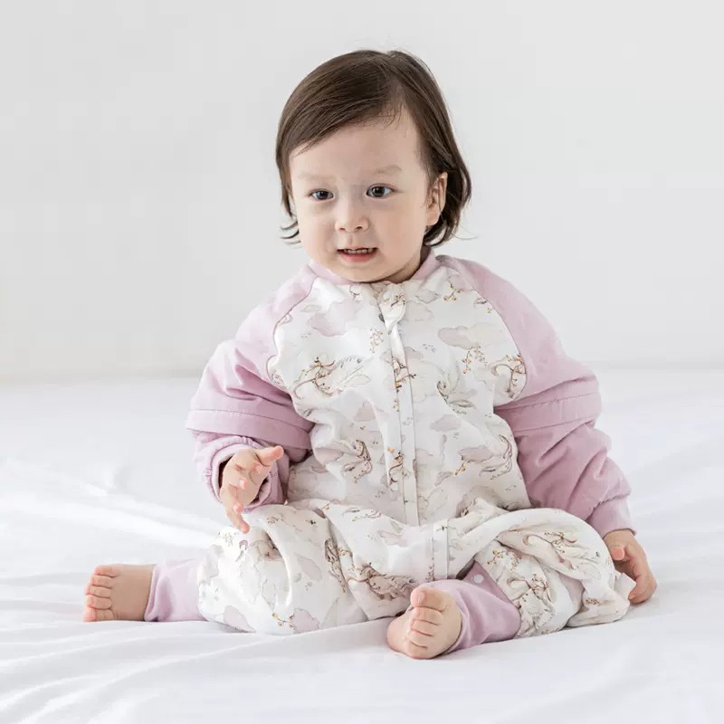 婴儿睡袋秋冬桑蚕丝宝宝儿童防惊跳睡袋宝宝分腿睡袋儿童连体睡衣